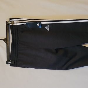 Boys size large 14/16 black Adidas work out, running pants.